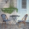 Flash Furniture Navy/White PE Rattan Stacking Paris Chair, 2PK 2-SDA-AD642001-NVYWH-NAT-GG - alternate 9